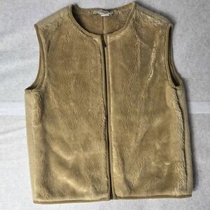 Banana Republic Light Brown Faux Fur Vest size XS